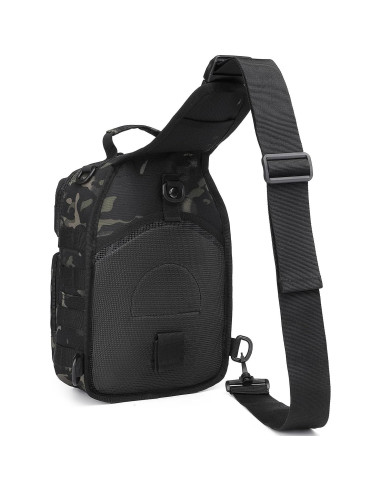 Mochila Táctica Militar CamoNegro 10L para Hombres