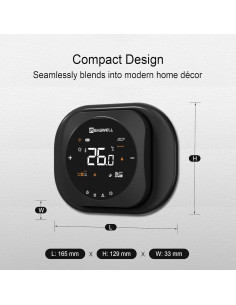 Termostato Inteligente SASWELL T18BUTW-7 WiFi Programable 2