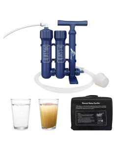 Purificador de Agua Portátil Ann Katy 3 Etapas 2kg Camping