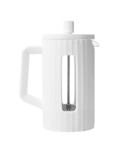 Prensa Francesa TheJze 34 oz Vidrio Borosilicato Blanco
