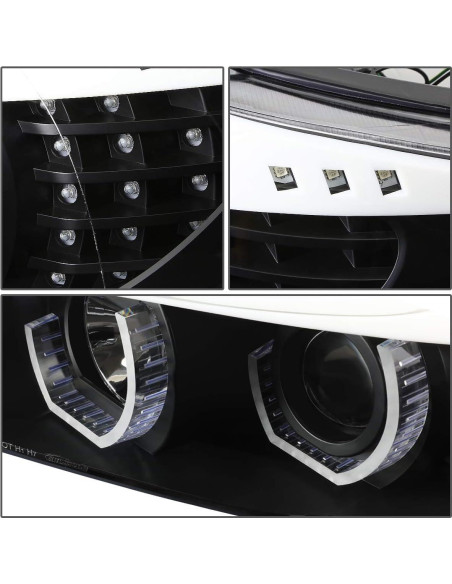 Faro Proyector DNA MOTORING HL-3D-E9005-BK-B LED Azul Faro Proyector DNA MOTORING HL-3D-E9005-BK-B LED Azul