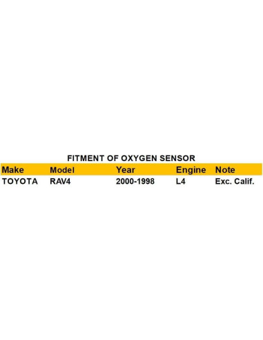 Sensores de Oxígeno Dropwater para Toyota Rav4 1998-2000