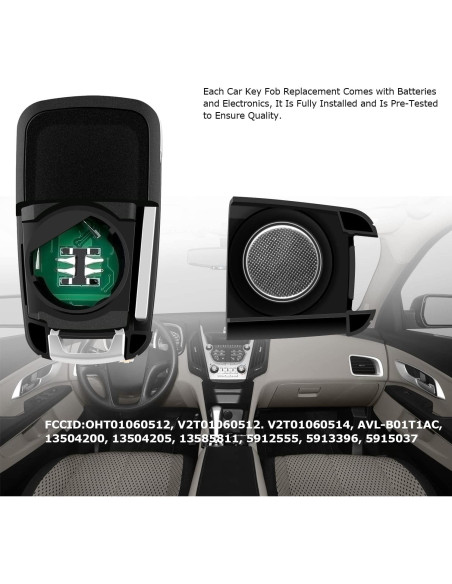 Llave remota Chevrolet Cruze 2011-2016 y Equinox 2010-2019 Llave remota Chevrolet Cruze 2011-2016 y Equinox 2010-2019