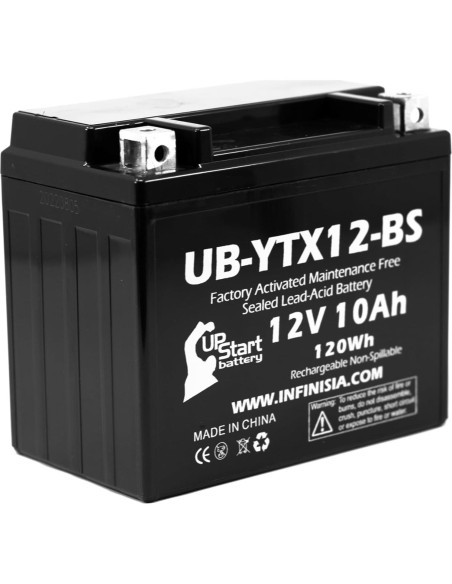 Batería de Reemplazo UpStart para Honda TRX250 12V 10Ah Batería de Reemplazo UpStart para Honda TRX250 12V 10Ah