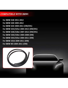 Sello Moldura Parabrisas Frontal BMW E90 E91 YINAVAGAD 2