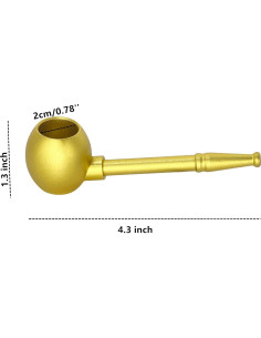 Pipa Retro de Latón CUTEZING para Principiantes 11.43 cm 2
