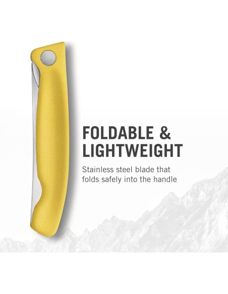 Cuchillo de Pelar Plegable Victorinox Swiss Classic Amarillo 10.9 cm Cuchillo de Pelar Plegable Victorinox Swiss Classic Amarillo 10.9 cm