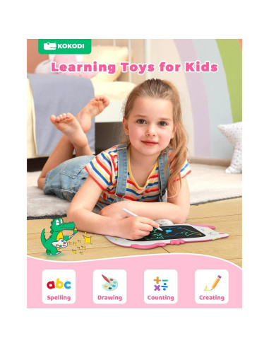 Tableta de Escritura LCD KOKODI 8.5" para Niños 3-7 Años