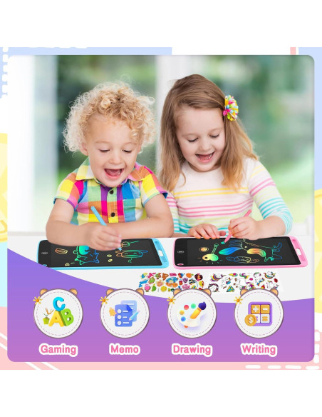 Tableta de Escritura LCD 10" CNTORICH 2 Paquetes para Niños Tableta de Escritura LCD 10" CNTORICH 2 Paquetes para Niños