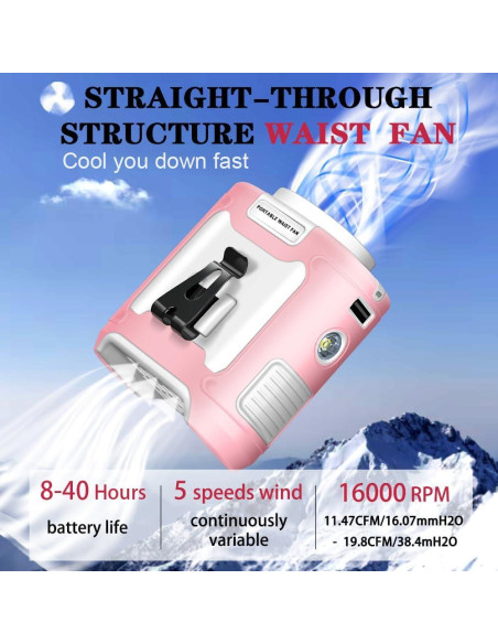 Ventilador Personal CAZOKASI K50 10000mAh 5 en 1 Portátil Ventilador Personal CAZOKASI K50 10000mAh 5 en 1 Portátil