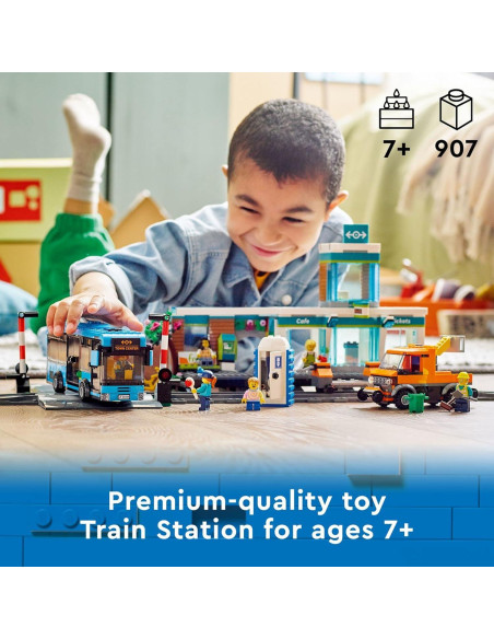 Set Estación de Tren LEGO City 60335 con Autobús y Camión Set Estación de Tren LEGO City 60335 con Autobús y Camión