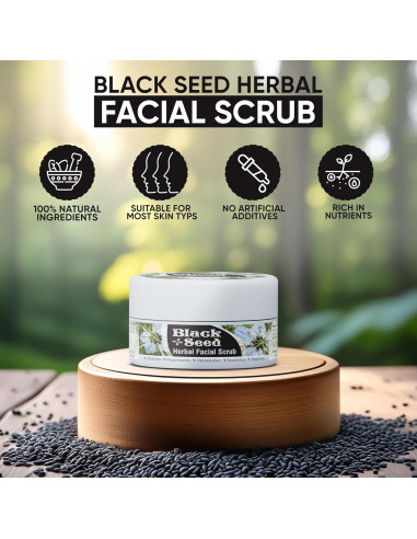 Exfoliante Facial Hidratante Herboganic 150 g Semilla Negra