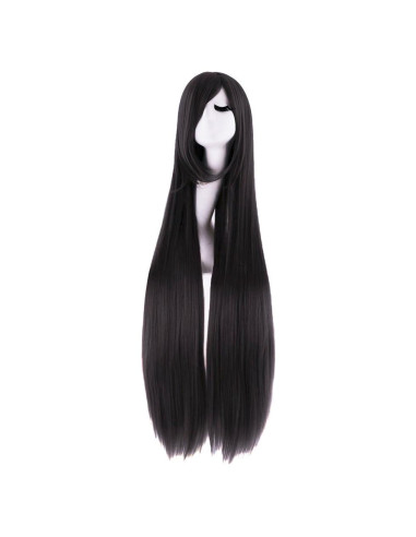 Peluca Larga Recta MapofBeauty 100 cm Negro Disfraz