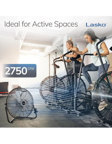 Ventilador de Pared Lasko 2264QM 50.8 cm 3 Velocidades Negro