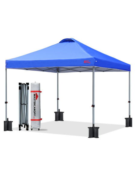Carpa Plegable MASTERCANOPY 3x3m Azul con Bolsa y Ruedas Carpa Plegable MASTERCANOPY 3x3m Azul con Bolsa y Ruedas