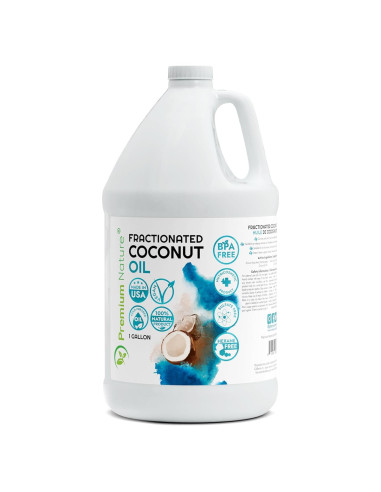 Aceite de Coco Fraccionado Premium Nature 1 Galón Hidratante