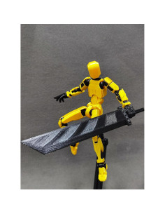 Figura de Acción T13 Dorado 14 cm Articulada con Accesorios 2