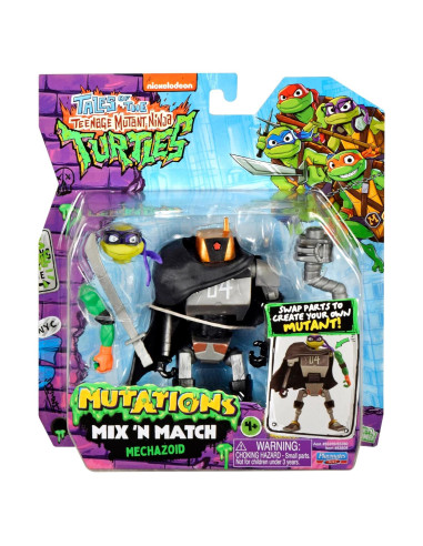 Figura Mechazoid Tortugas Ninja Playmates 11.4 cm Intercambiable