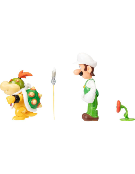 Figuras de acción Nintendo Super Mario 2-Pack Luigi y Bowser Jr. Figuras de acción Nintendo Super Mario 2-Pack Luigi y Bowser Jr.