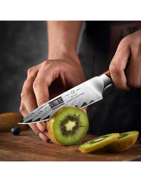 Cuchillo de Pelar HOSHANHO 9.5 cm Acero Damasco Afilado Cuchillo de Pelar HOSHANHO 9.5 cm Acero Damasco Afilado