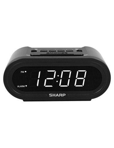Reloj Despertador Digital SHARP AccuSet Negro 0.29 kg
