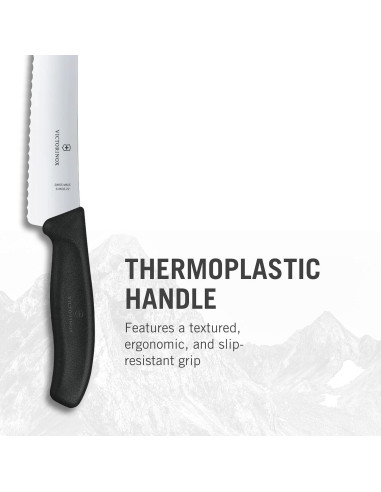 Cuchillo de Pan Victorinox Swiss Classic 22.2 cm Serrado Negro