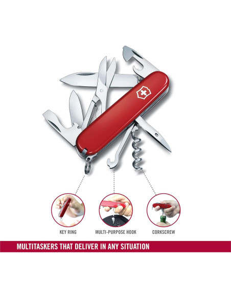 Cuchillo Suizo Victorinox Climber 14 Funciones Rojo Cuchillo Suizo Victorinox Climber 14 Funciones Rojo