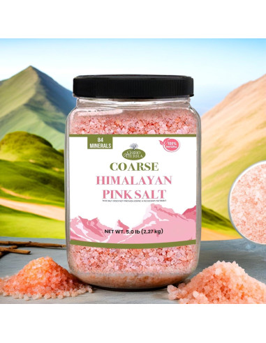 Sal Rosa del Himalaya Good Tierra 2.27 kg - Gruesa, Ideal para Baños
