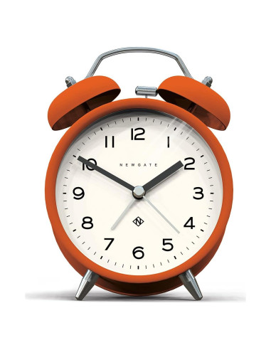 Reloj Despertador NEWGATE Charlie Naranja Campana Doble