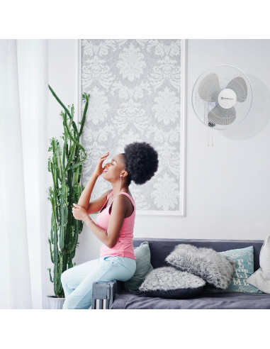 Ventilador de Pared Comfort Zone CZ16W 3 Velocidades 40,64 cm