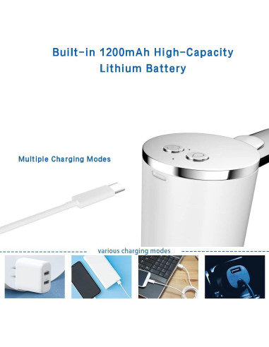 Dispensador de Agua Eléctrico Fatpig Plegable 1200mAh Blanco