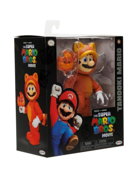 Figura de Acción Mario Tanooki 16 cm - La Película Super Mario Figura de Acción Mario Tanooki 16 cm - La Película Super Mario