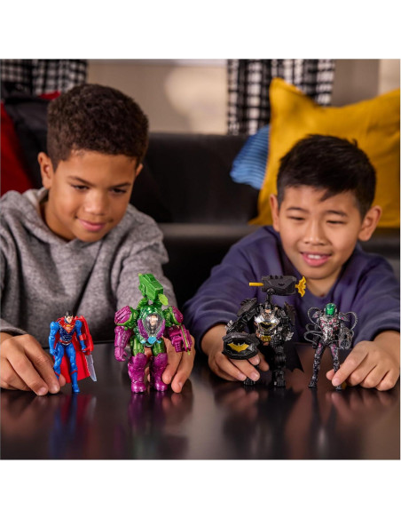 Set de Figuras de Acción DC Comics Metal Force 4" - Brainiac, Lex Luthor, Batman y Superman Set de Figuras de Acción DC Comics Metal Force 4" - Brainiac, Lex Luthor, Batman y Superman