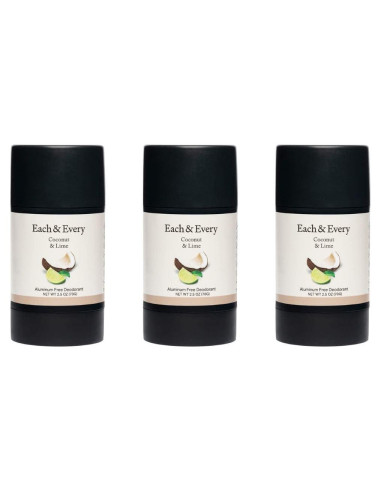 Desodorante Natural Cada Uno y Cada Uno Coco y Lima - 3 Piezas