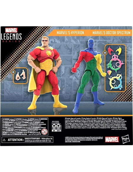 Figuras de acción Marvel Hyperion y Doctor Spectrum 15 cm Figuras de acción Marvel Hyperion y Doctor Spectrum 15 cm