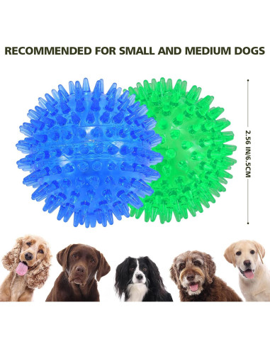 Petizer Paquete de 3 Bolas Squeaky Flotantes 6.35 cm para Perros