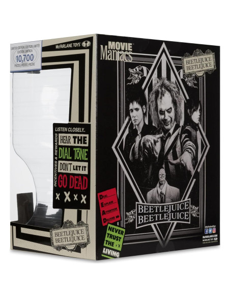 Figura Beetlejuice 15.24 cm McFarlane Toys 2024 Detallada Figura Beetlejuice 15.24 cm McFarlane Toys 2024 Detallada