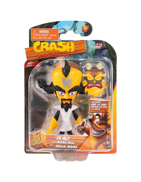 Figura de Acción Dr. Neo Cortex 11cm con Máscara Uka Uka Figura de Acción Dr. Neo Cortex 11cm con Máscara Uka Uka