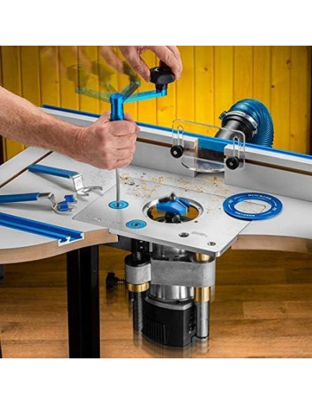 Elevador de Router Rockler Pro 8.4 kg con Placa de Aluminio Elevador de Router Rockler Pro 8.4 kg con Placa de Aluminio