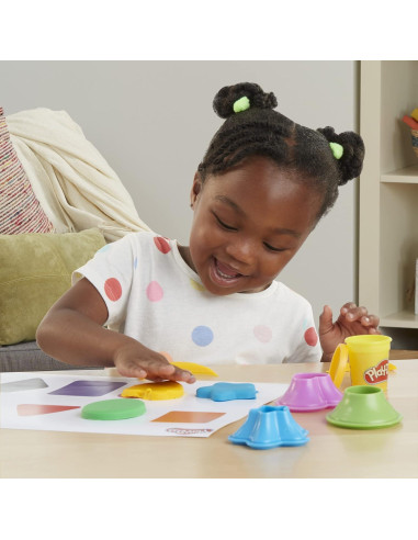 Juego de Formas y Colores Play-Doh - 5 Tapetes, 15 Herramientas, 10 Latas