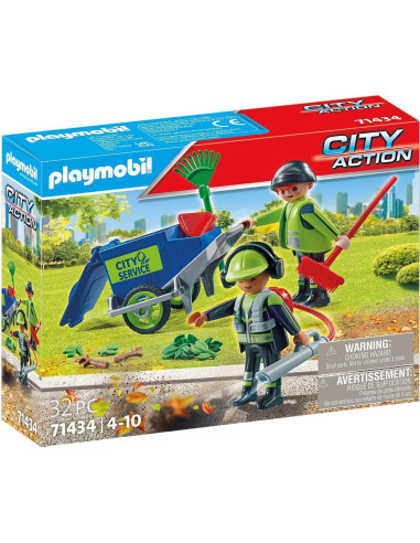 PLAYMOBIL Equipo de Limpieza 71434 Set 32 Piezas