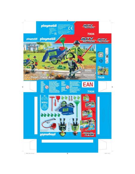 PLAYMOBIL Equipo de Limpieza 71434 Set 32 Piezas PLAYMOBIL Equipo de Limpieza 71434 Set 32 Piezas