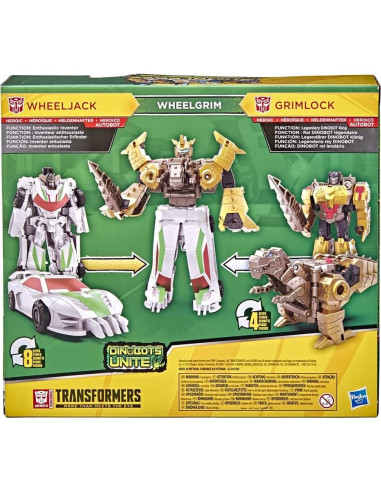 Transformers Hasbro Wheelgrim 2-Pack Figuras Dinobots 17,78 cm