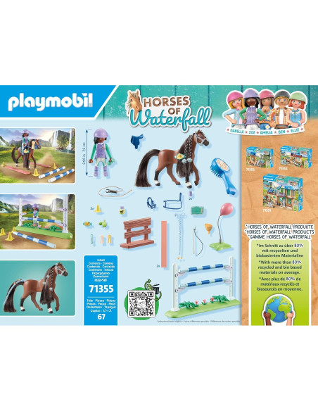 Caballos de Waterfall PLAYMOBIL 71355 - Set de Salto Ecuestre Caballos de Waterfall PLAYMOBIL 71355 - Set de Salto Ecuestre
