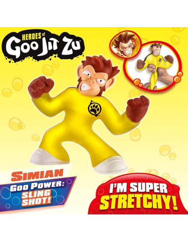 Figura de Acción Héroes de Goo Jit Zu Simian Elástico 15 cm