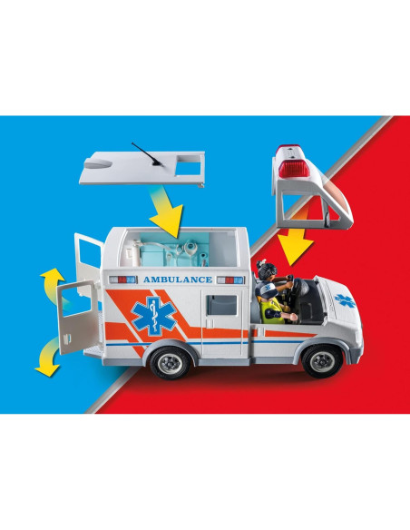 Ambulancia Playmobil 71232 con Sonidos y 3 Figuras Ambulancia Playmobil 71232 con Sonidos y 3 Figuras