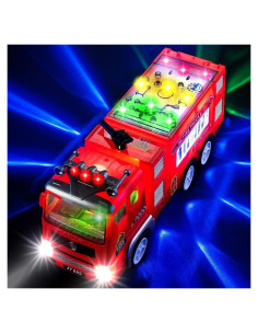 Camión de Bomberos Zetz Brands con Luces LED y Sonido 4D
