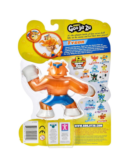 Figura de acción Tigre Tygor Héroes de Goo Jit Zu 13 cm Figura de acción Tigre Tygor Héroes de Goo Jit Zu 13 cm