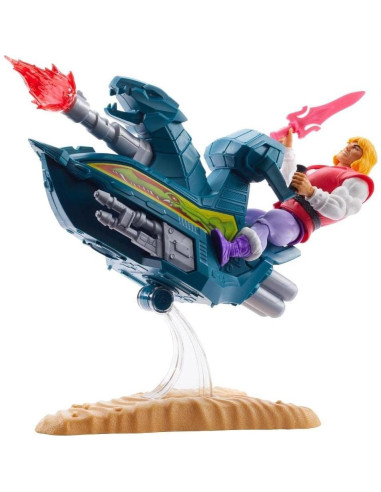 Vehículo Battle Skysled MOTU Mattel con figura Príncipe Adam