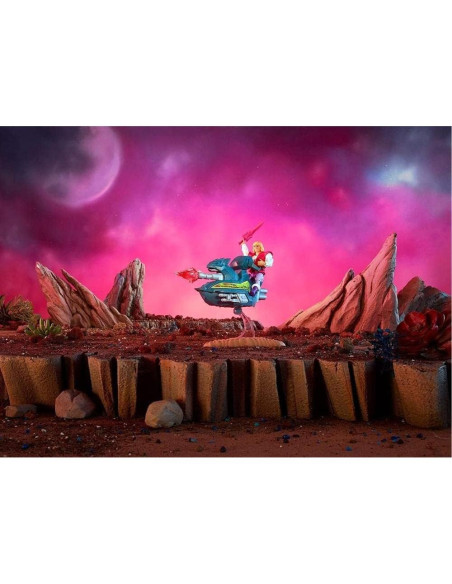 Vehículo Battle Skysled MOTU Mattel con figura Príncipe Adam Vehículo Battle Skysled MOTU Mattel con figura Príncipe Adam